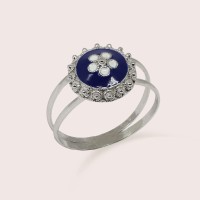 Plain silver / Rhodium-plated silver