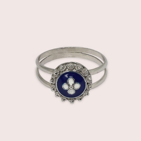 CARAMUJO STERLING SILVER DOBLE RING | Rosas Portuguesas