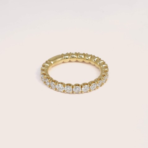 18K Gold Engagement Ring with Diamonds | Special Moments