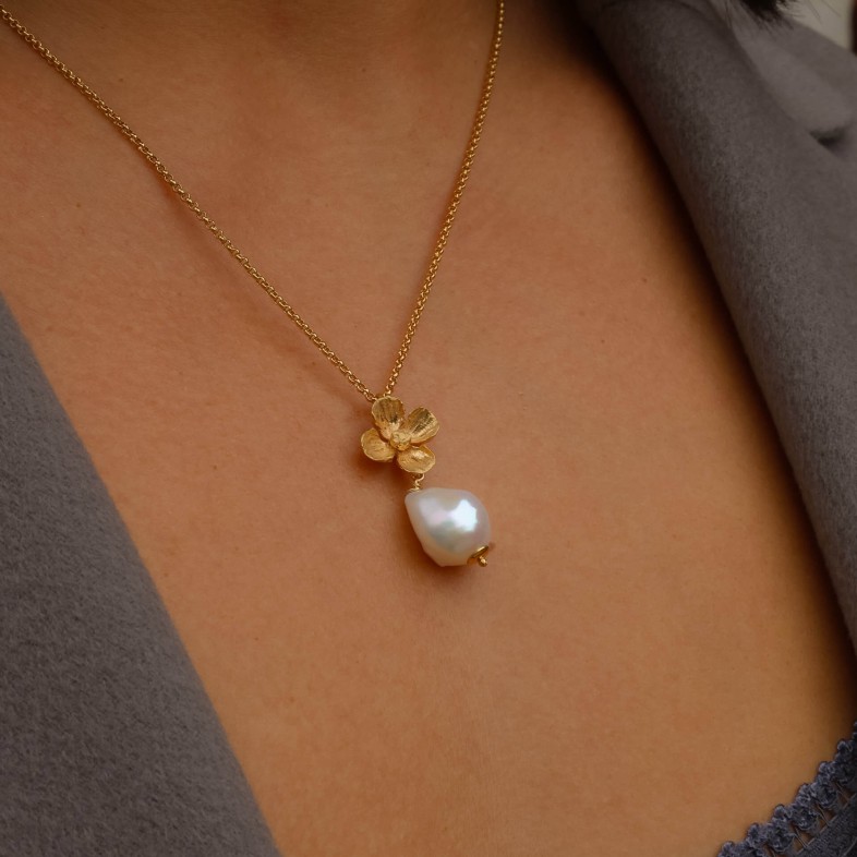 Gold-Plated 925 Sterling Silver Pendant Necklace | Frida
