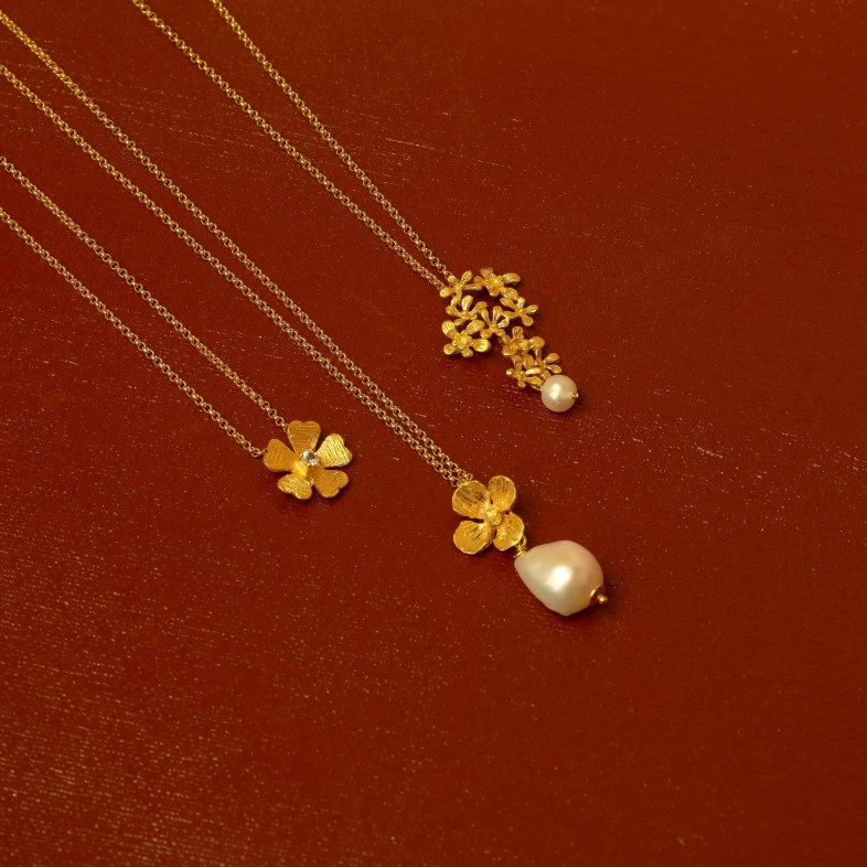 Gold-Plated 925 Sterling Silver Pendant Necklace | Louise