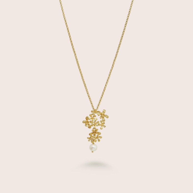 Gold-Plated 925 Sterling Silver Pendant Necklace | Louise