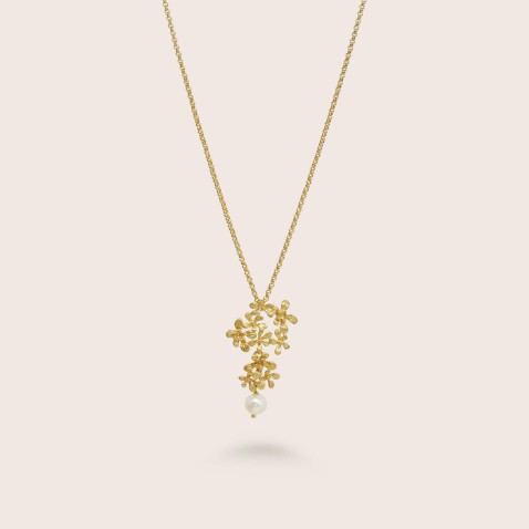 Gold-Plated 925 Sterling Silver Pendant Necklace | Louise