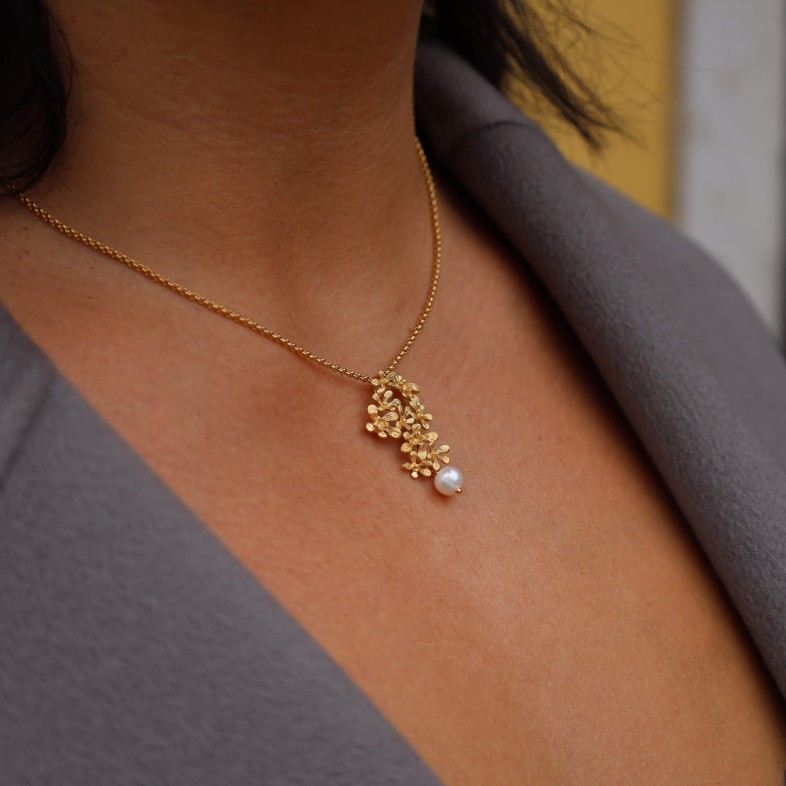 Gold-Plated 925 Sterling Silver Pendant Necklace | Louise