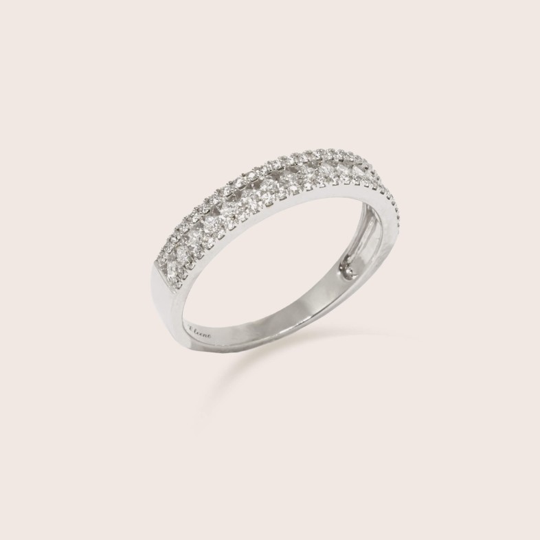 Diamond Gold Band Engagement ring | Special Moments