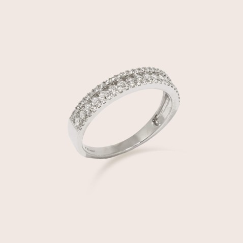 Diamond Gold Band Engagement ring | Special Moments