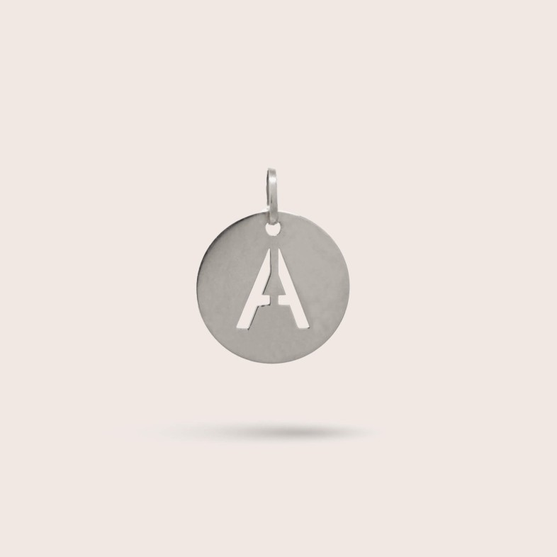 Sterling Silver Letter A Charm | Letras