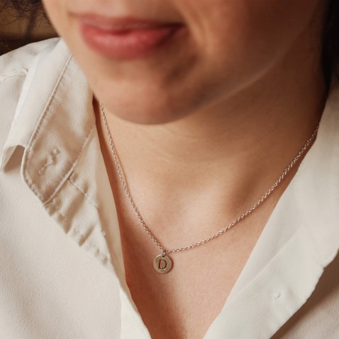 Sterling Silver Letter D Charm | Letras