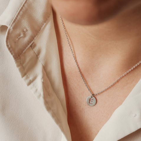 Sterling Silver Letter E Charm | Letras