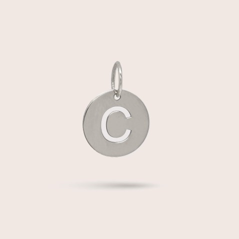 Sterling Silver Letter C Charm | Letras