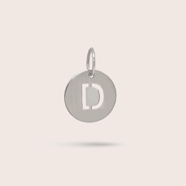 Sterling Silver Letter D Charm | Letras