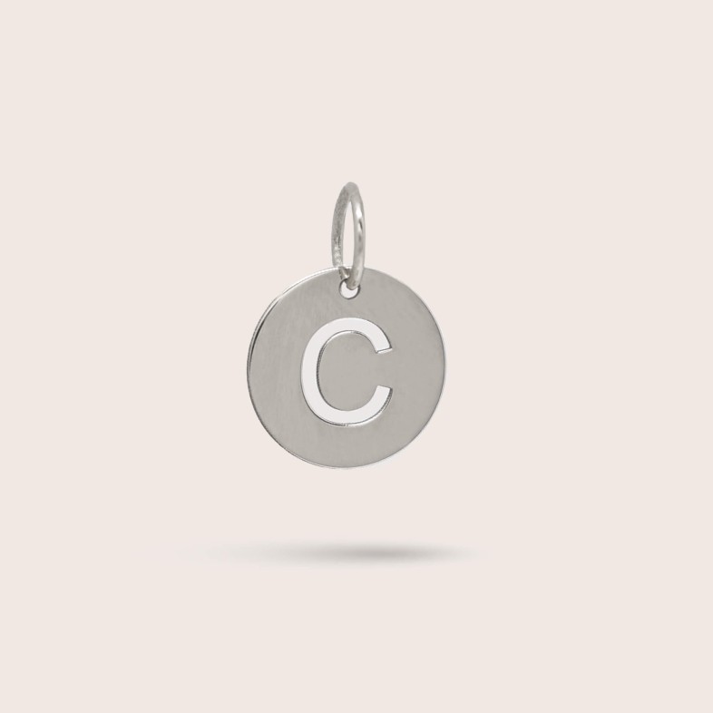 Sterling Silver Letter C Charm | Letras