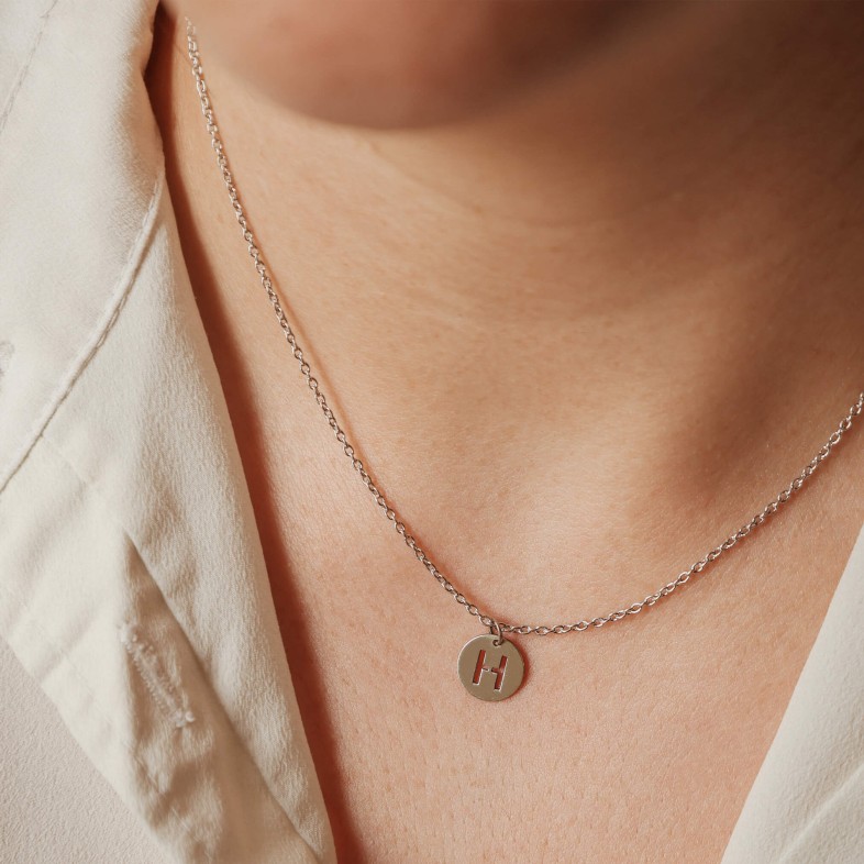 Sterling Silver Letter H Charm | Letras