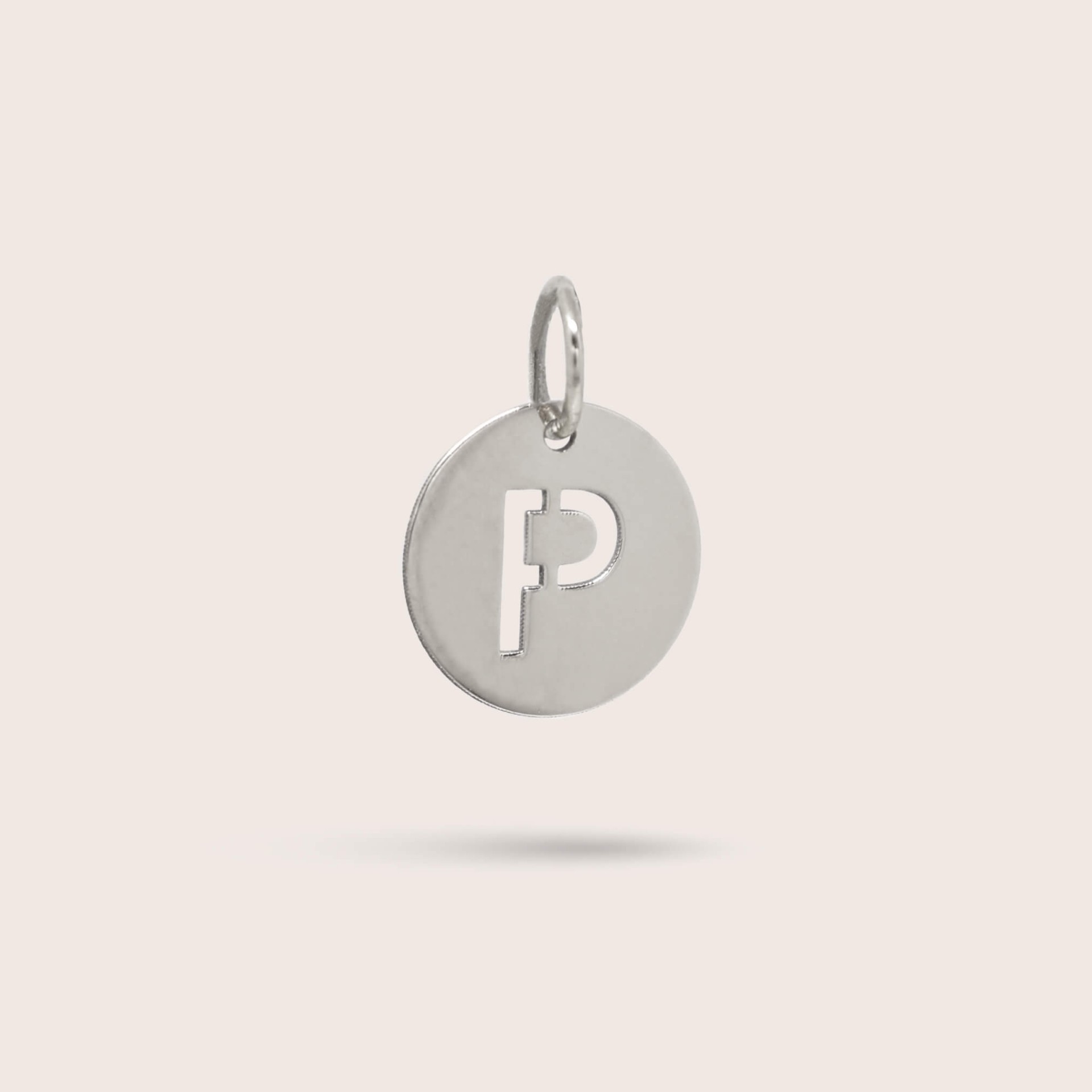 Sterling Silver Letter P Charm | Letras