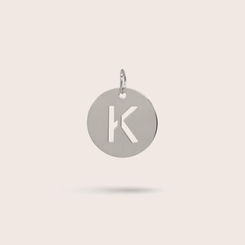 Sterling Silver Letter K Charm | Letras