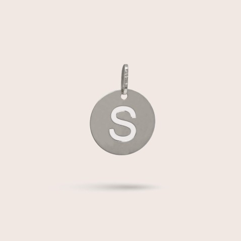 Sterling Silver Letter S Charm | Letras