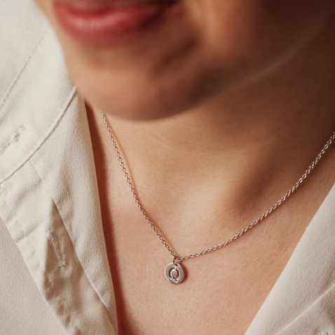 Sterling Silver Letter Q Charm | Letras