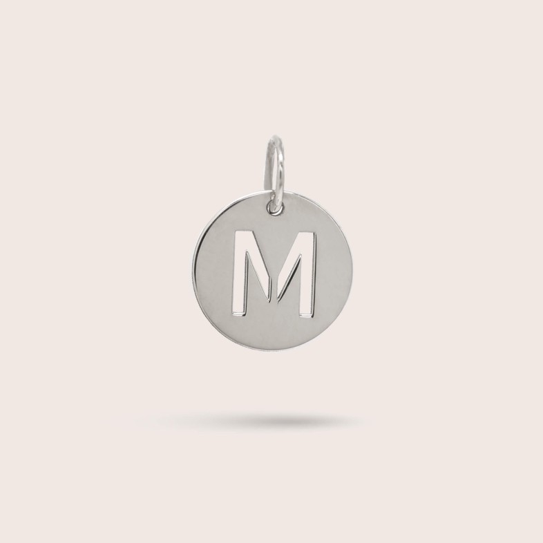Sterling Silver Letter M Charm | Letras