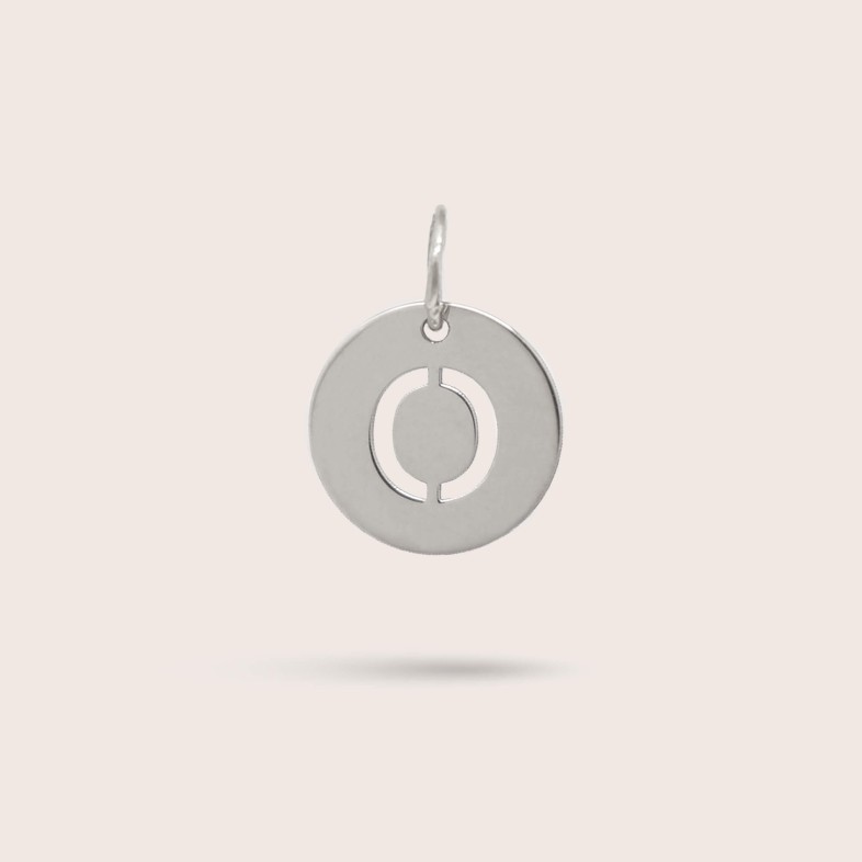 Steling Silver Letter O Charm | Letras