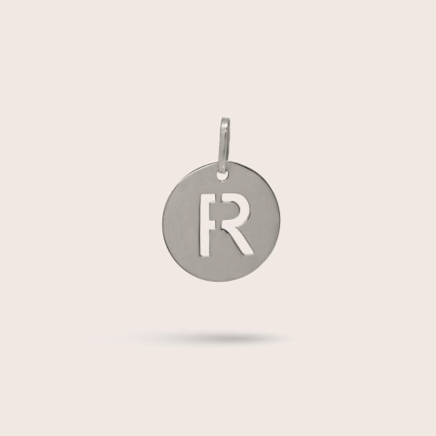 Sterling Silver Letter R Charm | Letras