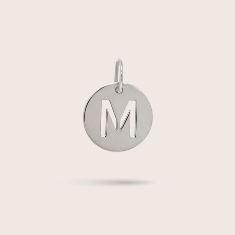 Sterling Silver Letter M Charm | Letras