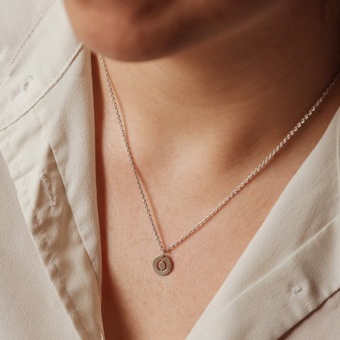 Steling Silver Letter O Charm | Letras