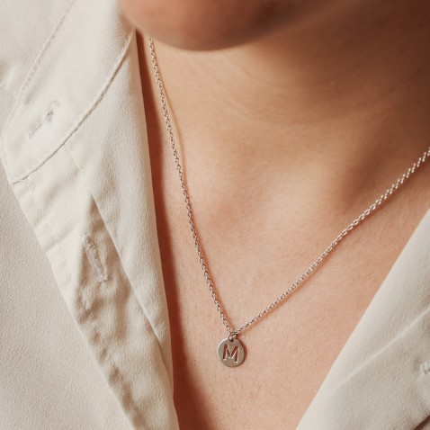 Sterling Silver Letter M Charm | Letras