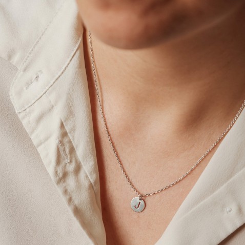 Sterling Silver Letter J Charm | Letras