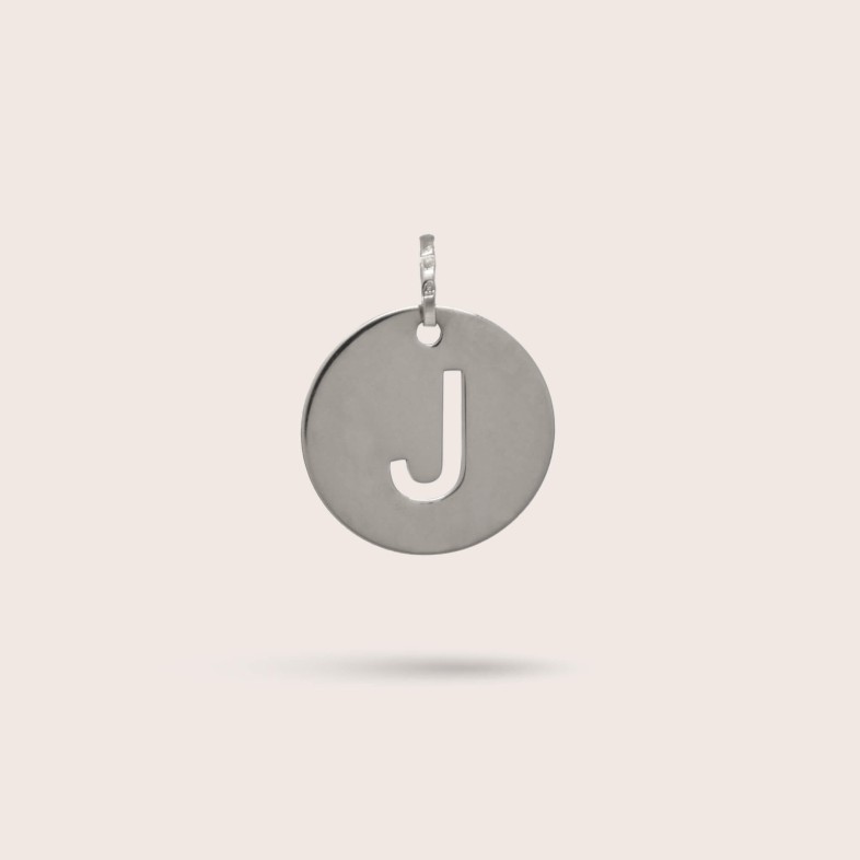 Sterling Silver Letter J Charm | Letras