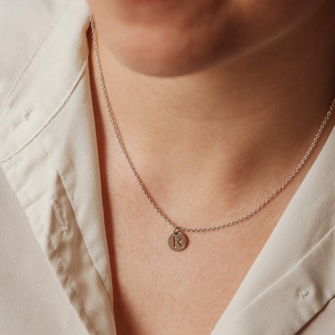 Sterling Silver Letter R Charm | Letras