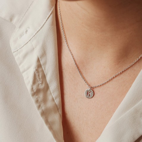 Sterling Silver Letter K Charm | Letras