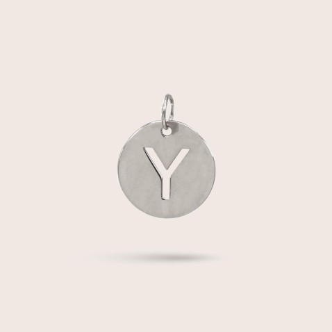 Sterling Silver Letter Y Charm | Letras
