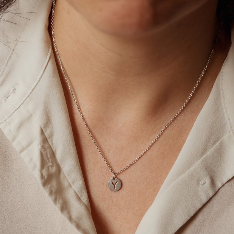 Sterling Silver Letter Y Charm | Letras