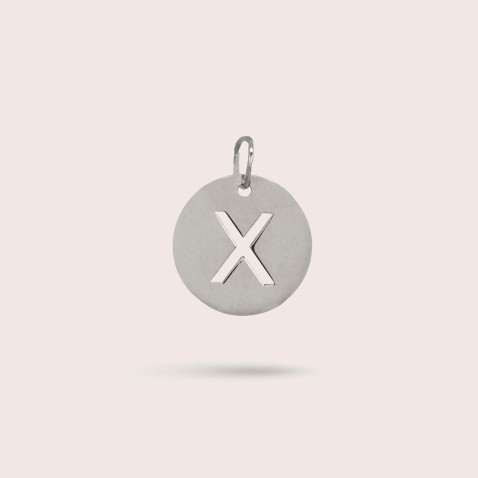 Sterling Silver Letter X Charm | Letras