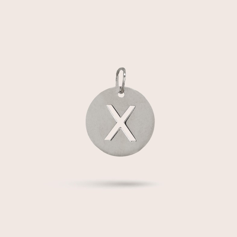 Sterling Silver Letter X Charm | Letras