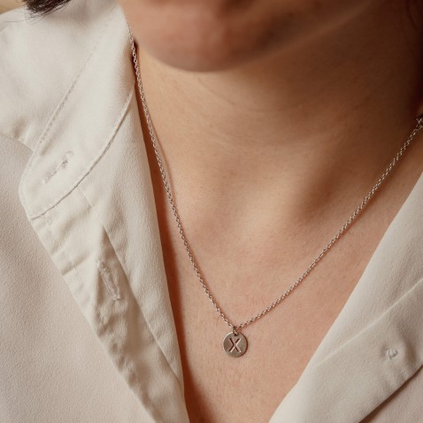 Sterling Silver Letter X Charm | Letras