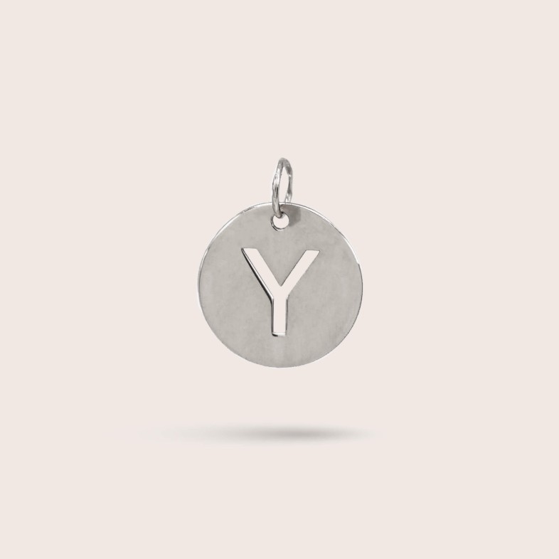 Sterling Silver Letter Y Charm | Letras