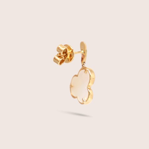 Brincos Ouro Madrep�rola e Diamantes