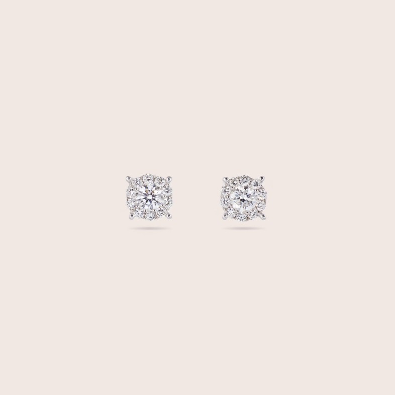 Brincos com Diamantes