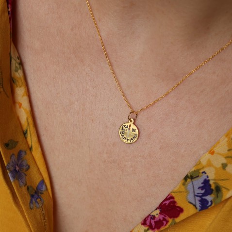 19.2K Gold "Keepsake of Baptism" Pendant | Lembran�a