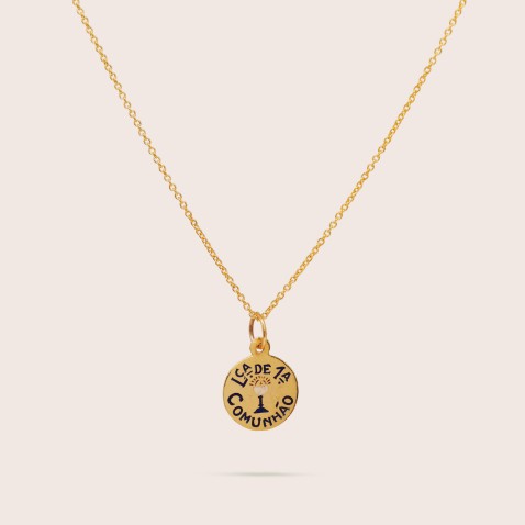 19,2K Gold "Keepsake of First Communion" Pendant | Lembran�a