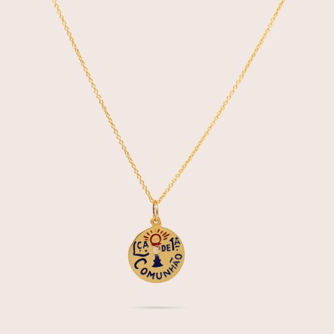 Medalha "Lembran�a 1� Comunh�o" Ouro 19,2K | Lembran�a