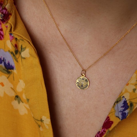 19,2K Gold "Keepsake of First Communion" Pendant | Lembran�a