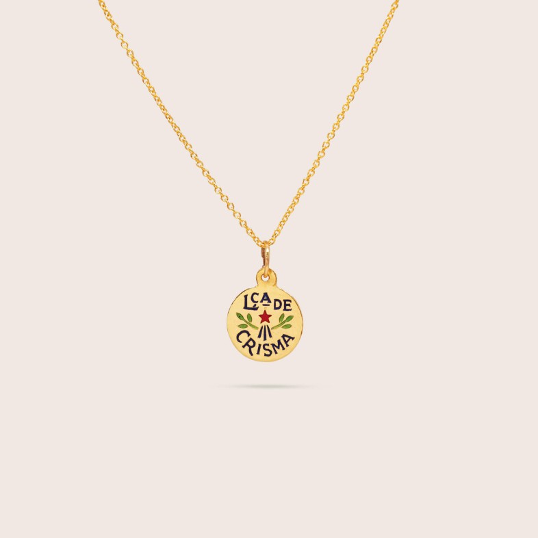 Medalha "Lembran�a Crisma" Ouro 19,2K | LEMBRAN�A