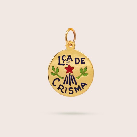 MEDALHA "LEMBRAN�A DE CRISMA� OURO 19,2K | LEMBRAN�A
