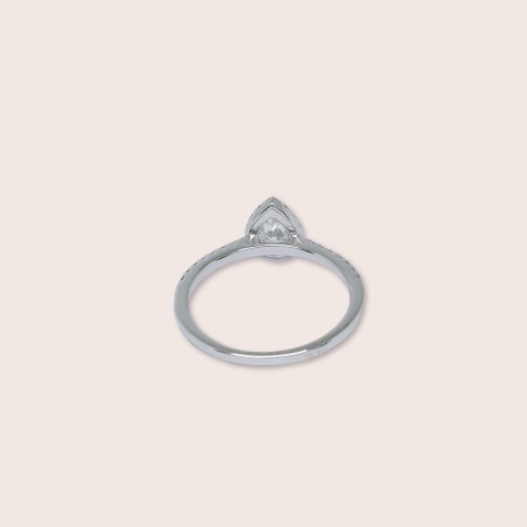 19.2K White Gold Engagement Ring with Diamonds | Special Moments