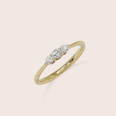 19.2K Gold Engagement Ring with Diamonds | Special Moments