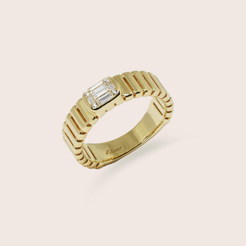 Anel de Noivado Ouro 19.2K Diamantes | Special Moments
