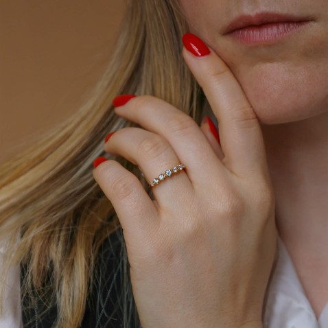 19.2K Gold Diamond Ring | Special Moments