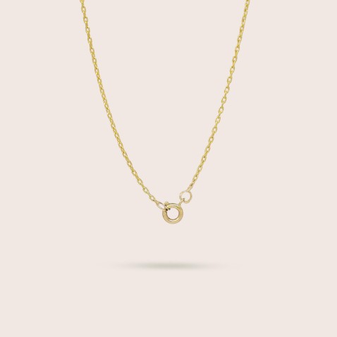 19.2K Gold Filigree Necklace with Diamond | 100% Handmade Filigree